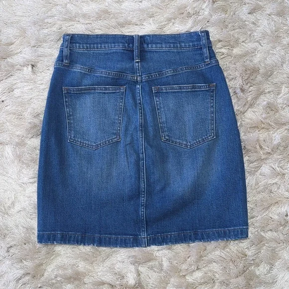 J. Crew Jeans Button Front Denim Skirt 26P - Picture 4 of 7